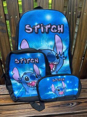 Stitch Kids 3-Piece Backpack 17"